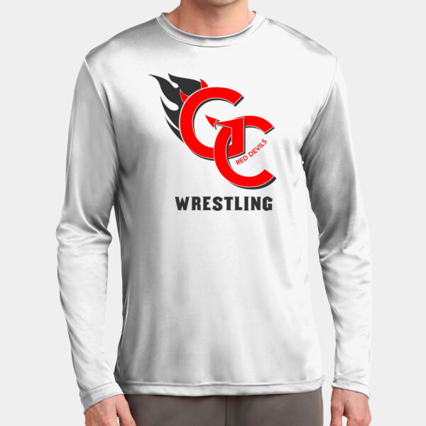 GC Wrestling - Long Sleeve PosiCharge ® Competitor Tee Thumbnail